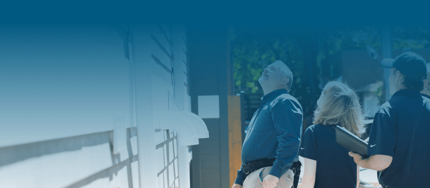 Homebuyer with WIN inspector